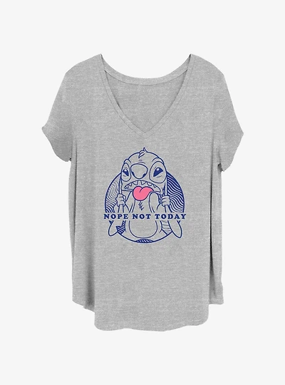 Disney Lilo & Stitch Nope Not Today Girls T-Shirt Plus Size