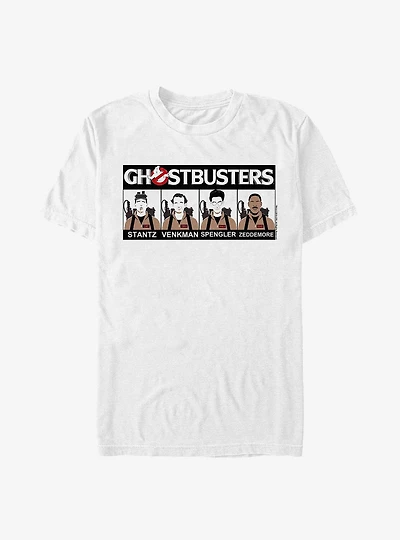 Ghostbusters Bust Squad Line Up T-Shirt