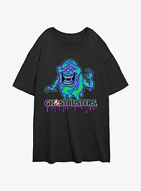 Ghostbusters Ghost Slimer Girls Oversized T-Shirt