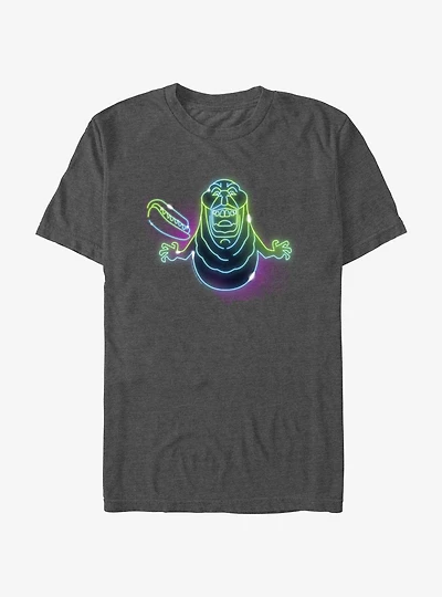 Ghostbusters: Frozen Empire Neon Lights Slimer T-Shirt
