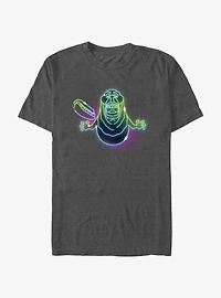 Ghostbusters: Frozen Empire Neon Lights Slimer T-Shirt