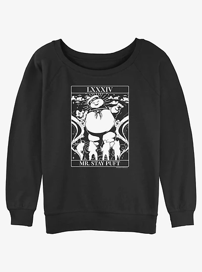 Ghostbusters Puft Tarot Womens Slouchy Sweatshirt