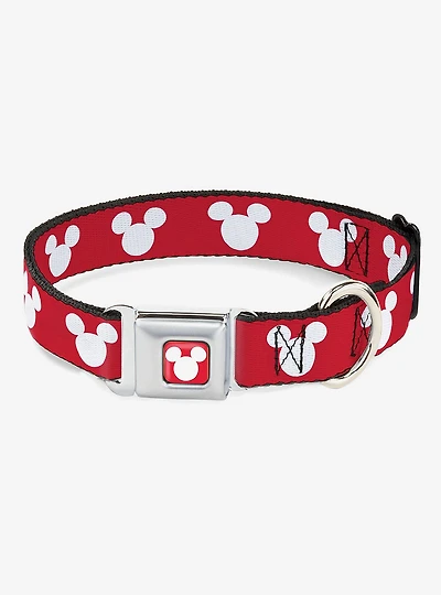 Disney Mickey Mouse Ears Icon Seatbelt Buckle Dog Collar
