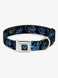 Disney Lilo & Stitch Electric Stitch Poses Seatbelt Buckle Dog Collar