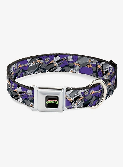 Teenage Mutant Ninja Turtles Shredder Poses Seatbelt Buckle Dog Collar