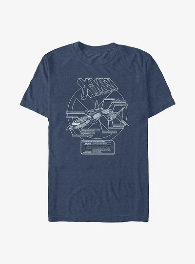 X-Men X-Jet Plans T-Shirt
