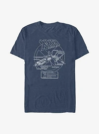X-Men X-Jet Plans T-Shirt