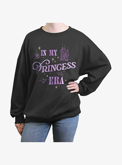 Disney Princesses In My Princess Era Girls Oversized Sweatshirt