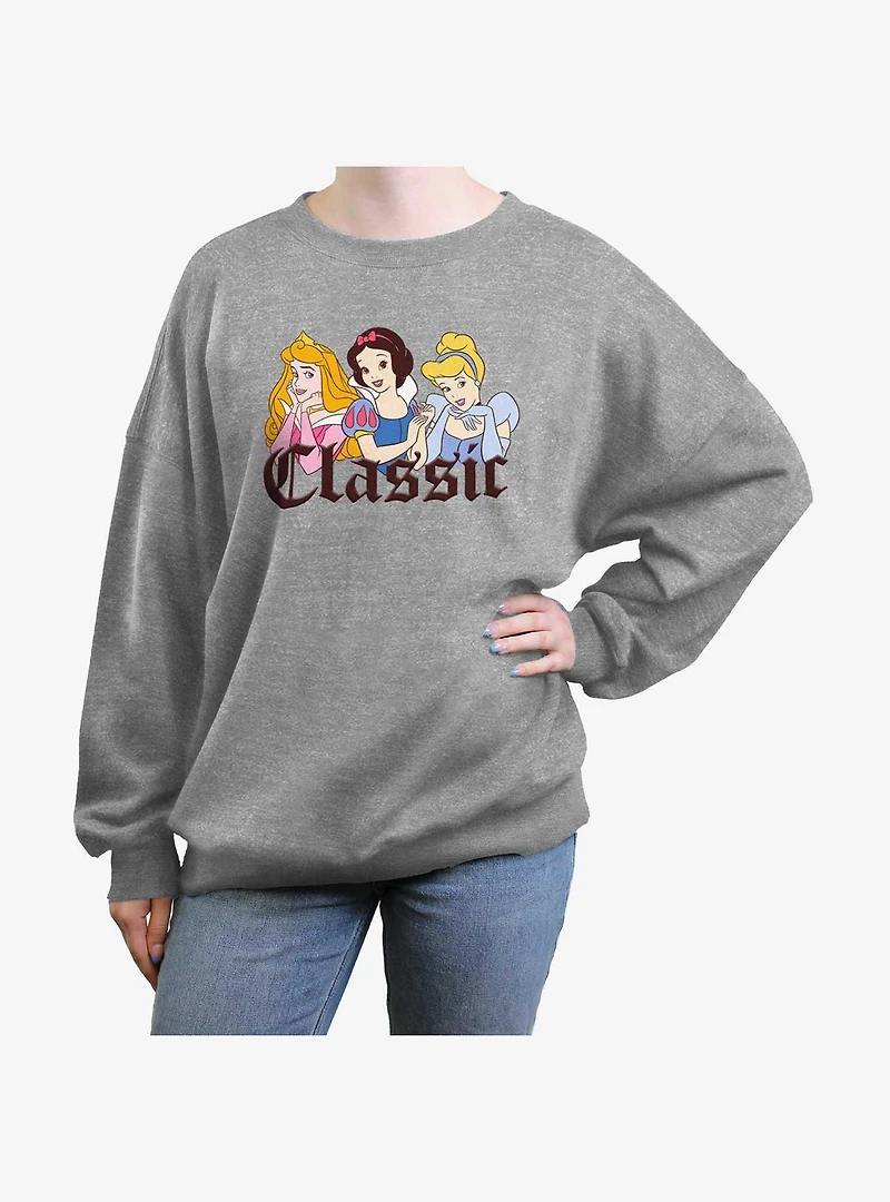 Disney Princesses Classic Womens Oversized Sweatshirt