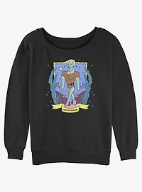 SpongeBob SquarePants Handsome Squidward Tarot Girls Slouchy Sweatshirt
