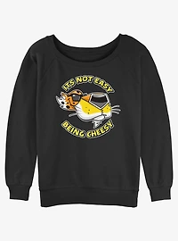 Cheetos Chester Not Easy Being Cheesy Girls Slouchy Sweatshirt