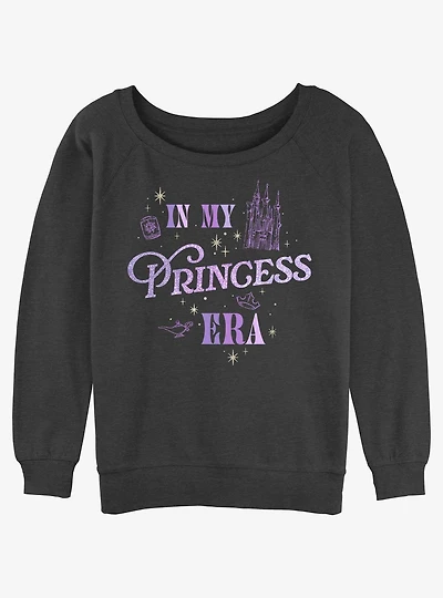 Disney Princesses In My Princess Era Girls Slouchy Sweatshirt