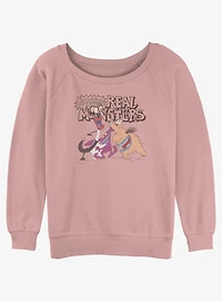Aaahh! Real Monsters Group Girls Slouchy Sweatshirt
