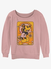 Disney Mickey Mouse Sunset Mickey Girls Slouchy Sweatshirt