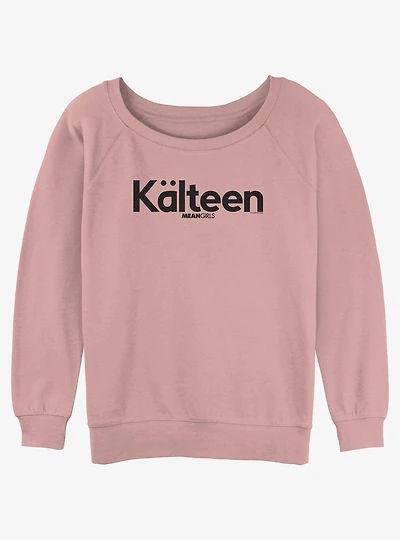 Mean Girls Kalteen Logo Girls Slouchy Sweatshirt