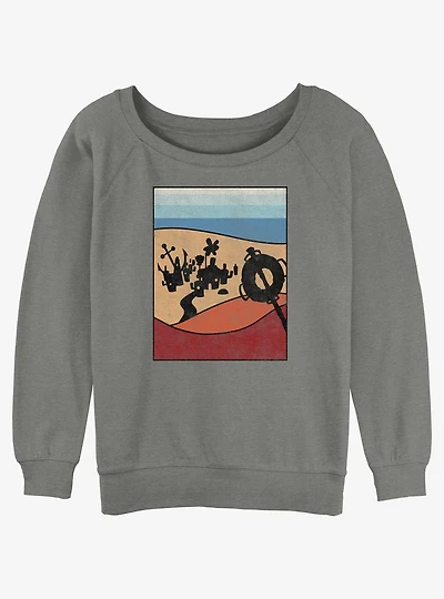 SpongeBob SquarePants Bikini Bottom Minimalism Girls Slouchy Sweatshirt