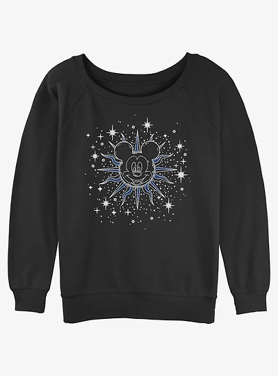 Disney Mickey Mouse Celestial Mickey Girls Slouchy Sweatshirt