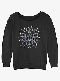 Disney Mickey Mouse Celestial Mickey Girls Slouchy Sweatshirt