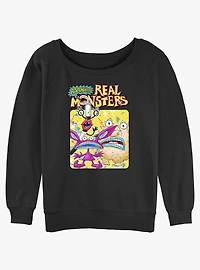 Aaahh! Real Monsters Portrait Womens Slouchy Sweatshirt