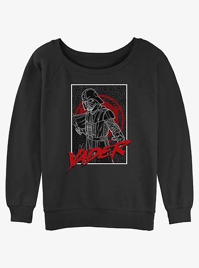 Star Wars Darth Vader Womens Slouchy Sweatshirt