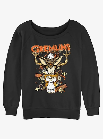 Gremlins Treats Womens Slouchy Sweatshirt