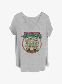 Teenage Mutant Ninja Turtles Group Shot Girls T-Shirt Plus Size