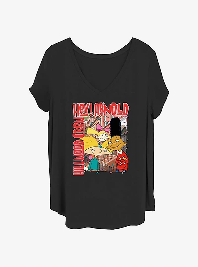 Nickelodeon Hey Arnold Hollywood Crew Girls T-Shirt Plus Size