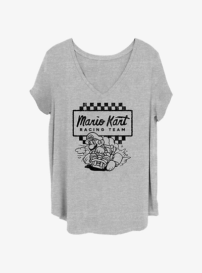 Nintendo Mario Kart Racing Team Girls T-Shirt Plus Size