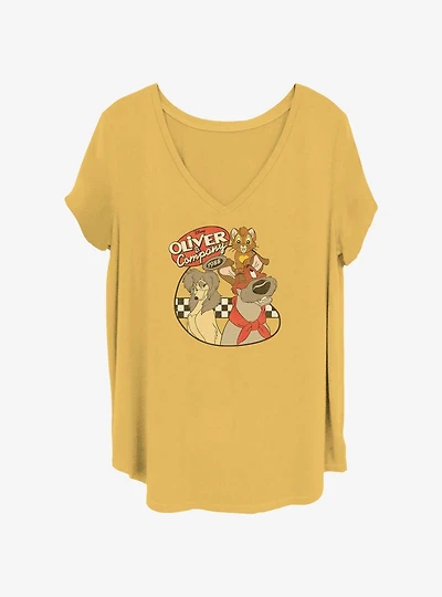 Disney Oliver & Company Vintage 90S Girls T-Shirt Plus Size