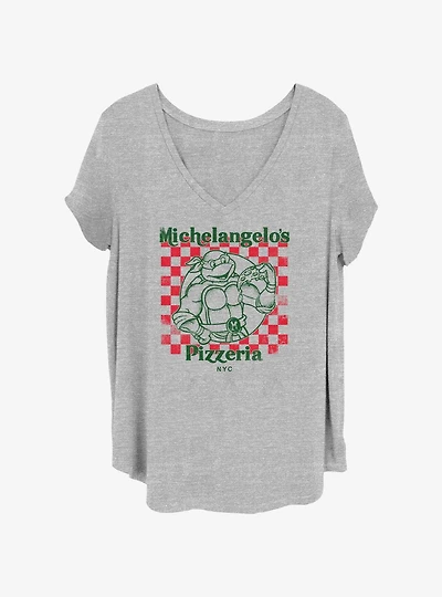 Teenage Mutant Ninja Turtles Mikey's Pizza Girls T-Shirt Plus Size