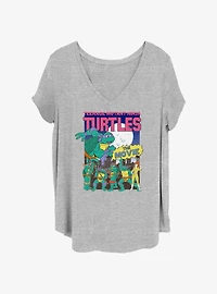 Teenage Mutant Ninja Turtles Poster Girls T-Shirt Plus Size