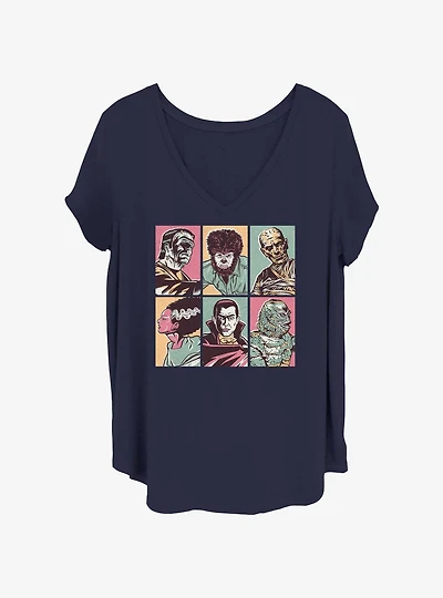 Universal Monsters Spooky Bunch Girls T-Shirt Plus Size