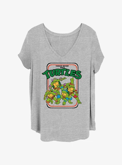 Teenage Mutant Ninja Turtles Vintage Turtles Girls T-Shirt Plus Size