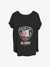 Friday the 13th Surviving & Serving Girls T-Shirt Plus Size