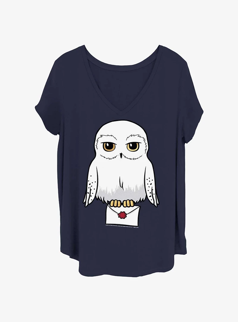 Harry Potter Anime Hedwig Mail Girls T-Shirt Plus Size