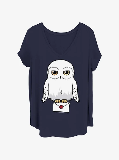 Harry Potter Anime Hedwig Mail Girls T-Shirt Plus Size