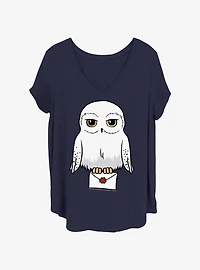 Harry Potter Anime Hedwig Mail Girls T-Shirt Plus Size