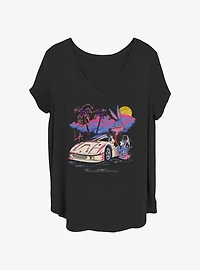 Looney Tunes Miami Wabbit Girls T-Shirt Plus Size