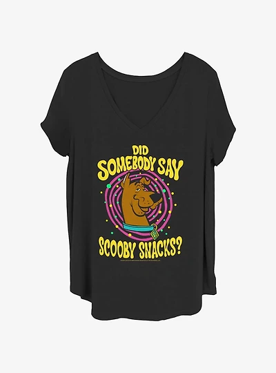 Scooby-Doo Did Somebody Say Scooby Snacks Girls T-Shirt Plus Size