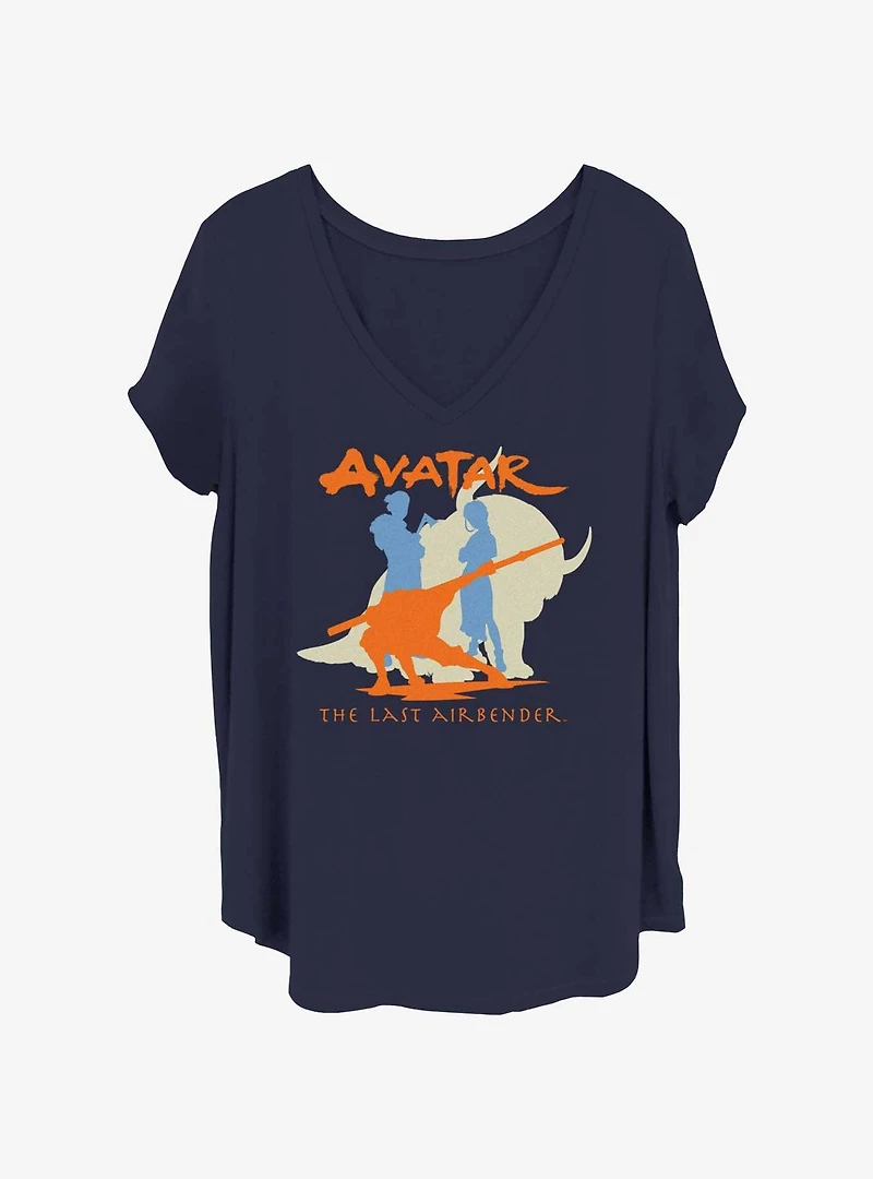 Avatar: The Last Airbender Silhouette Girls T-Shirt Plus Size