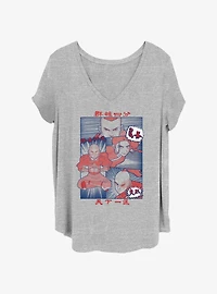 Avatar: The Last Airbender Manga Comic Panels Girls T-Shirt Plus Size