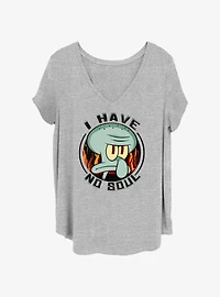Spongebob Squarepants Squidward I Have No Soul Girls T-Shirt Plus Size