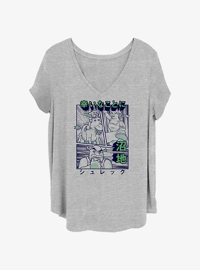 Shrek Kanji Shrek Girls T-Shirt Plus Size