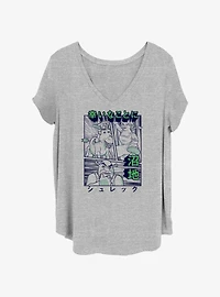 Shrek Kanji Shrek Girls T-Shirt Plus Size