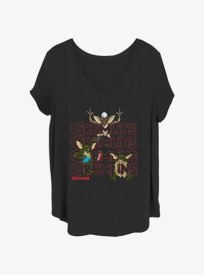Gremlins Gremlins Stack Girls T-Shirt Plus Size