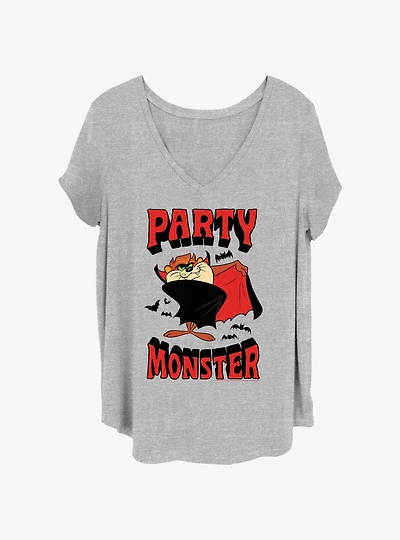 Looney Tunes Taz Vampire Party Monster Girls T-Shirt Plus Size