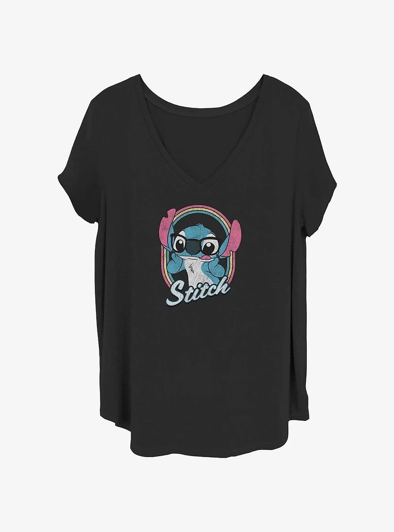 Disney Lilo & Stitch Nerdy Stitch Girls T-Shirt Plus Size