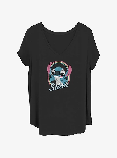 Disney Lilo & Stitch Nerdy Stitch Girls T-Shirt Plus Size