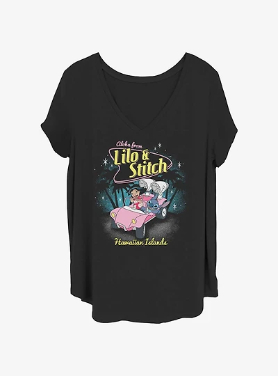 Disney Lilo & Stitch 50's Stitch Girls T-Shirt Plus Size