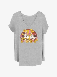 Disney Mickey Mouse & Minnie Mouse Love Bloom Girls T-Shirt Plus Size